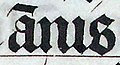 Calligraphy.malmesbury.bible.arp (cropped) - Scribal abbreviation "anis" for "annis".jpg