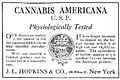 Image 44An advertisement for cannabis americana distributed by a pharmacist in New York in 1917 (from Medical cannabis)
