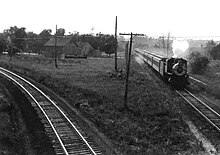 The Cannonball approaching Eastport via the Manorville Branch in 1923 Cannonball at Eastport via the Manorville Branch, 1923.jpg