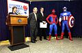 Spider-Man with Donald Rumsfeld