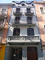 Casa Aleix Gabarró, edifici modernista obra de Pau Riera Galtes i Josep Pujol i Brull (1902)
