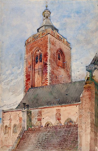 File:Cass Gilbert - St. Martin's Church, Utrecht, Holland - 1962.13.33 - Smithsonian American Art Museum.jpg