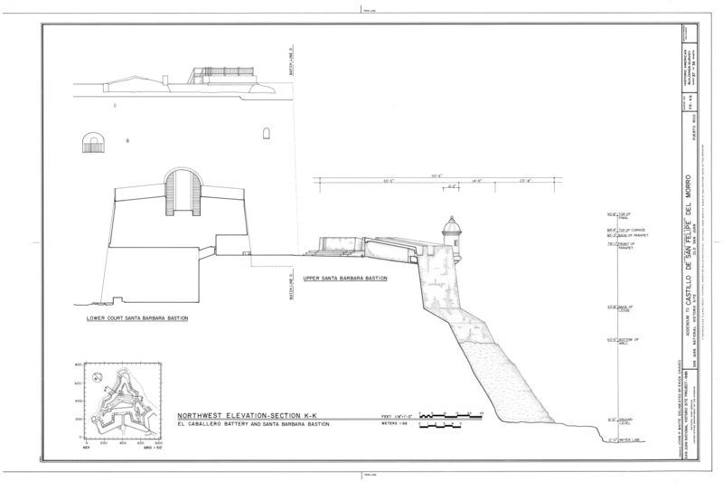 File:Castillo de San Felipe del Morro, Northwest end of San Juan, San Juan, San Juan Municipio, PR HABS PR,7-SAJU,6- (sheet 27 of 36).png