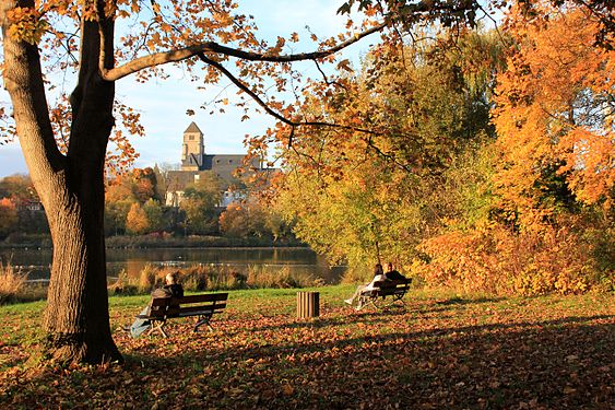 Am Schlossteich. Chemnitz. Sachsen. Herbst 2014.