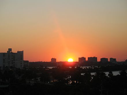 Clearwater at daybreak, as seen from Clearwater Beach