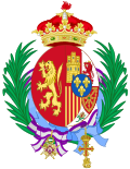 Coat of Arms of Infanta María Cristina of Spain, Countess Marone-Cinzano.svg