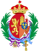 Coat of Arms of Infanta María Cristina of Spain, Countess Marone-Cinzano.svg
