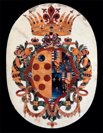 File:Coat of arms of the Medici (pietre dure).jpg