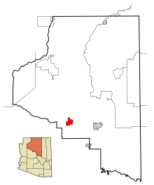 Coconino County incorporated areas Williams highlighted.svg