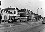 GTW-bussen bij het hoofdkantoor te Doetinchem, omstreeks 1970