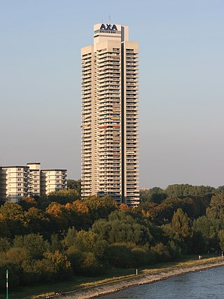 <span class="mw-page-title-main">Colonia-Haus</span> 45-storey, 147 m (482 ft) skyscraper completed in 1973 in Cologne, Germany