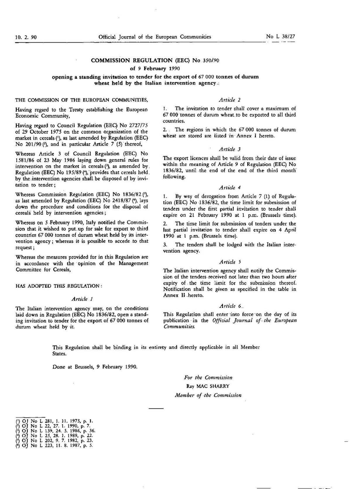 File:Commission Regulation (EEC) No 350-90 of 9 February 1990