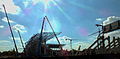 Construction of the new Albert Florian Stadion 2013 01.jpg