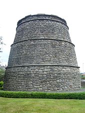 Corstorphine doocot built by the Forresters in the 14th century. It dates from the 16th century. Corstorphine doocot.jpg