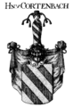 Wappen der Herren von Cortenbach, Kupferstich