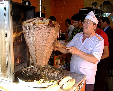 Doner kebab, Istanbul, Turkey