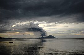 Tavurvur Volcano New Britain Island Papua New Guinea