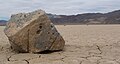 Death Valley NP - Racetrack Playa - sailing stone - closeup