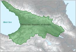 Democratische Republiek Georgië 1920.svg