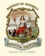 District of Columbia coat of arms (illustrated, 1876)