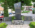 Čeština: Památník obětem první a druhé světové války v Dobřínsku English: World War I and II memorial in Dobřínsko, Czech Republic.