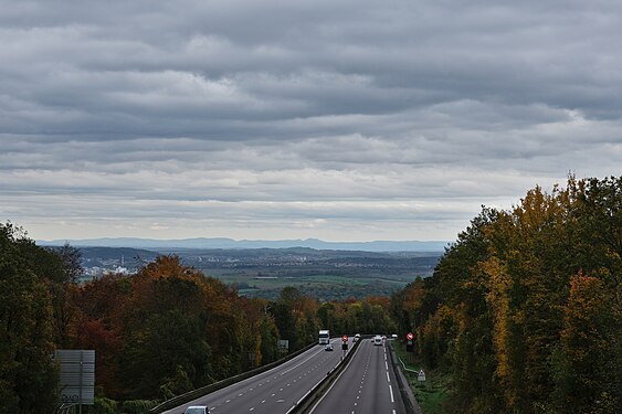 Les Vosges vues depuis Nancy (75 km)