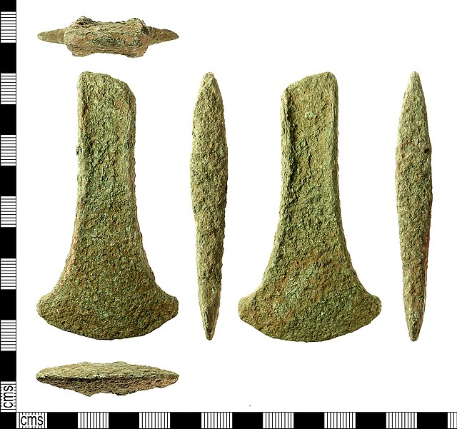 An early Bronze Age axehead from c. 2000 – c. 1700 BCE, found on the island in 2011