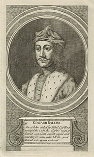 Edward Balliol Claimant to the Scottish Kingdom