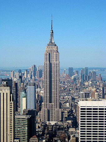 The Empire State Building became the world's tallest building when completed in 1931