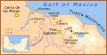 A map of the area in which the Epi-Olmec culture flourished between 400 BC and AD 200