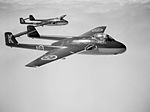 De Havilland Vampire, ett brittisk jaktflygplan med skjutande jetmotor.