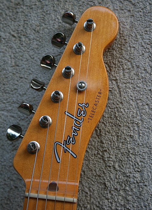 Fender Telecaster with a "spaghetti logo" from the pre-CBS era