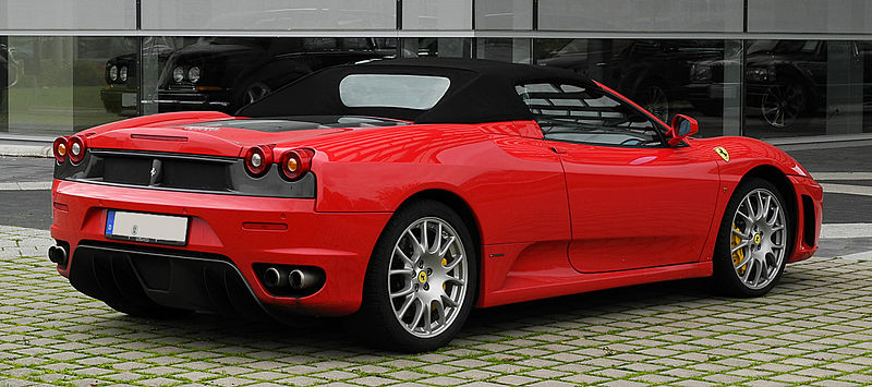 File:Ferrari F430 Spider – Heckansicht, 30. August 2011, Düsseldorf.jpg