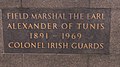 Field Marshall the Earl Alexander of Tunis (1) (Wellington Barracks).jpg