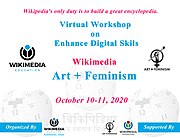 Final banner enhancing digital skills using Wikimedia Art + Feminism