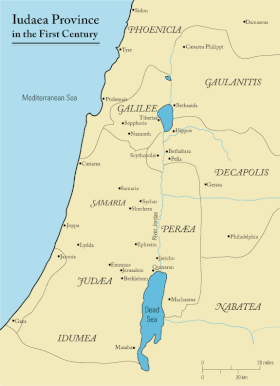 Map Of Decapolis In Jesus Time Perea - Wikipedia