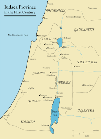 Judea in the first century AD First century Iudaea province.gif