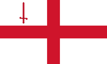 ไฟล์:Flag of the City of London.svg