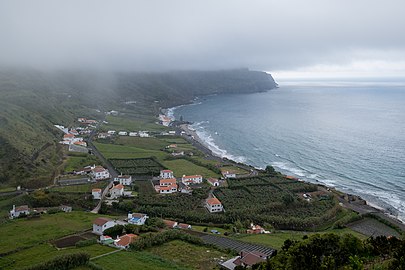 Formosa Beach seen from the Macela viewpoint, Santa Maria, Azores, Portugal