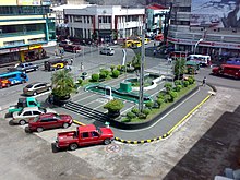 Centra placo kun fontano en Bacolod