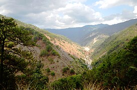 A river valley in Bokod, Benguet