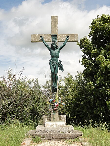 File:Génicourt (95), calvaire sur la RD 22 au nord du village.JPG