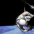 Aldrin počas druhého výstupu, 13. november 1966