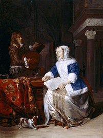 Die Damen-Hausjacke mit Pelzverbrämung aus weißem Kanin (ca. 1660er Jahre) war für die Niederlande einige Zeit typisch