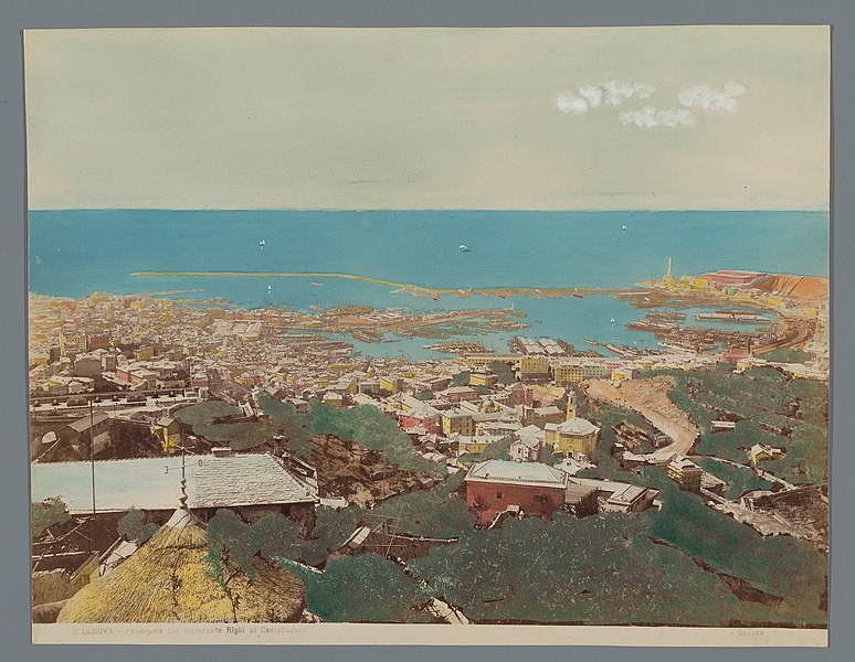 File:Genova, panorama dal Ristorante Righi al Castellaccio, RP-F-F18477.jpg