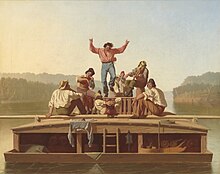 Jolly Flatboatmen, (painted 1846)