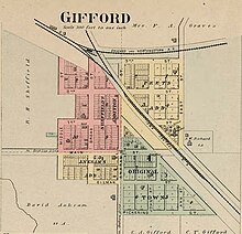 1892 Plat map of Gifford, Iowa Gifford, Iowa.jpg