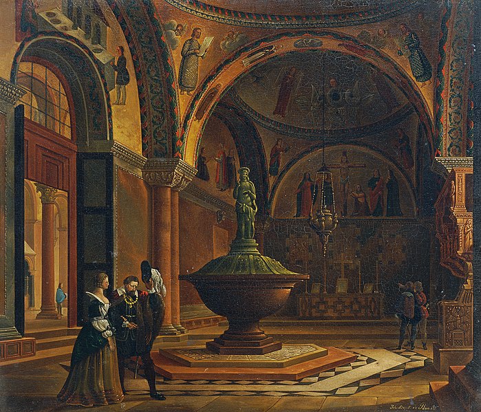 File:Giovanni Battista de Pian - Das Innere des Baptisteriums von San Marco in Venedig - 3619 - Kunsthistorisches Museum.jpg