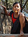 Girl Climbing Wall - Sylhet - Bangladesh (13007841175).jpg