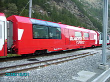 Bar- und Küchenwagen des Glacier-Express